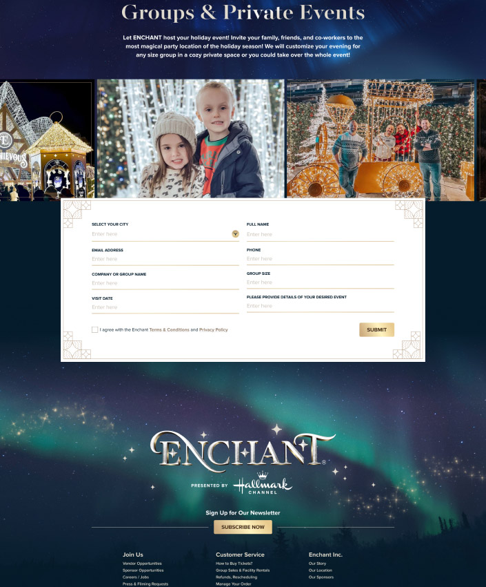 enchant website screenshot