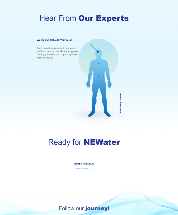NEWater full web design image