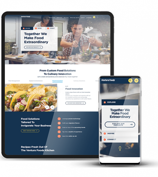 Custom mobile app development for B2B brand Ventura Foods